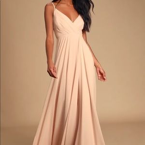 Lulu’s All About Love Blush Maxi Dress